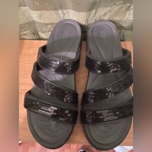 Gently used crocs sandals